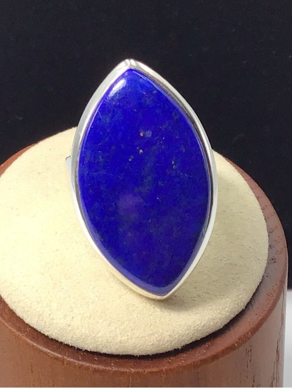 Sterling Silver Blue Lapis Lazuli Ring 11.9g Size 6.75